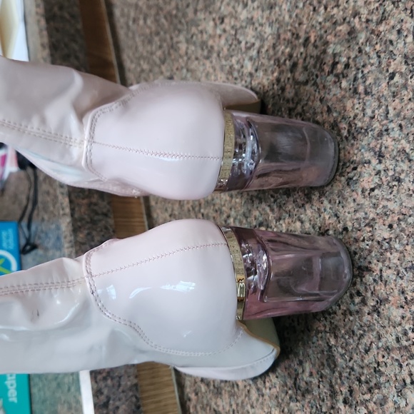 Pink Latex Boots - Picture 5 of 5